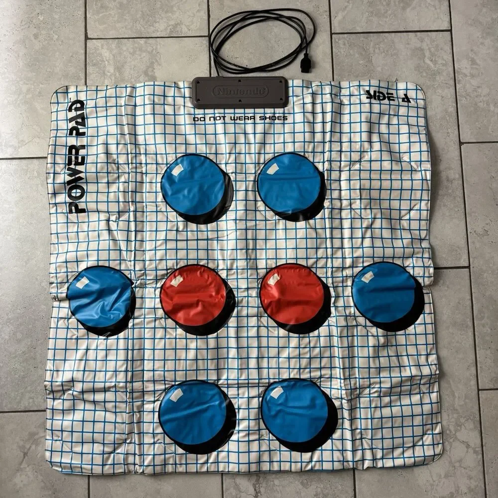 Nintendo NES Power Pad Controller Track & Field Dance Pad Double Side Tested